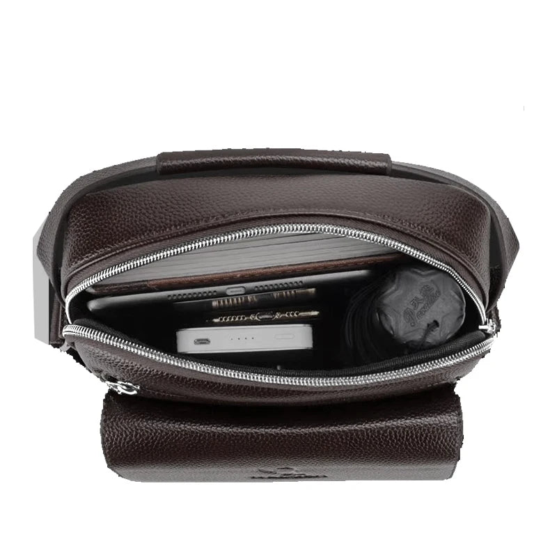 Everyday Versatile Rider Mini Leather Shoulder Bag Detachable Strap Portable Crossbody for Motorcycle Weekend Trips