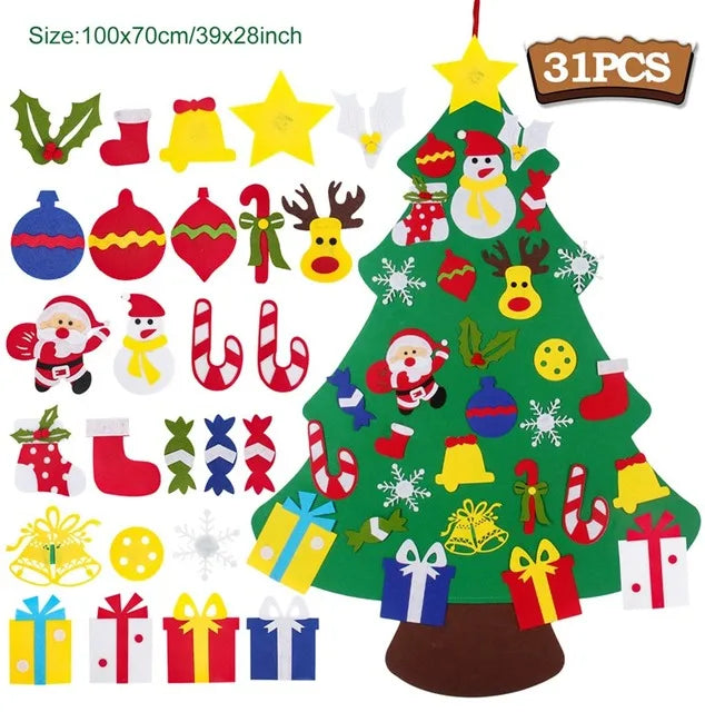 Kids DIY Felt Christmas Tree