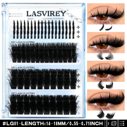 DIY Lash Cluster Kit 4-in-1 Fluffy Extensions
