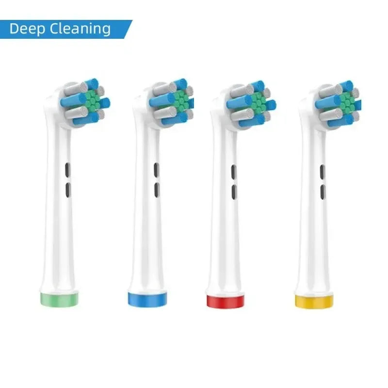 4PCS Dupont Bristle Electric Toothbrush Heads Whiten Teeth/Daily Clean/Precison Cleaning/Soft Care Teeth Function For Oral B - Urbizia
