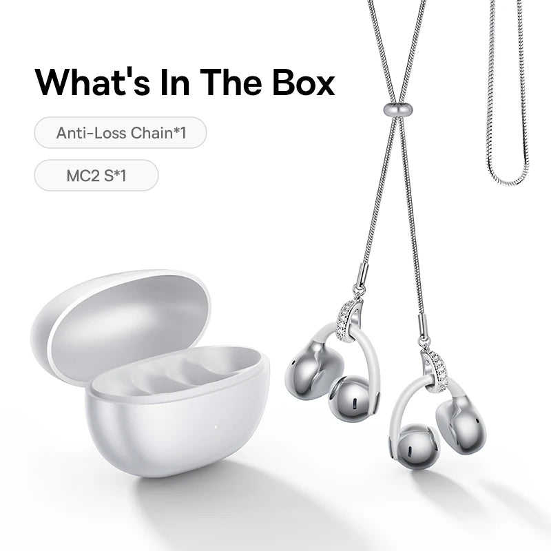 Baseus Bowie MC2 S Open Ear Clip Wireless Earphones Bluetooth 6.0 Comfort Clip On Sports  Earbuds 4-Mic Clear Calls Al Translate
