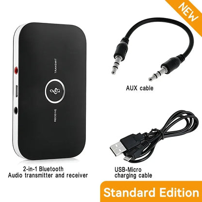 B6 2 IN 1 Bluetooth 5.3 Audio Transmitter Receiver 3.5mm AUX Jack RCA USB Dongle Music Wireless Adapter For Car PC TV Headphone - Urbizia