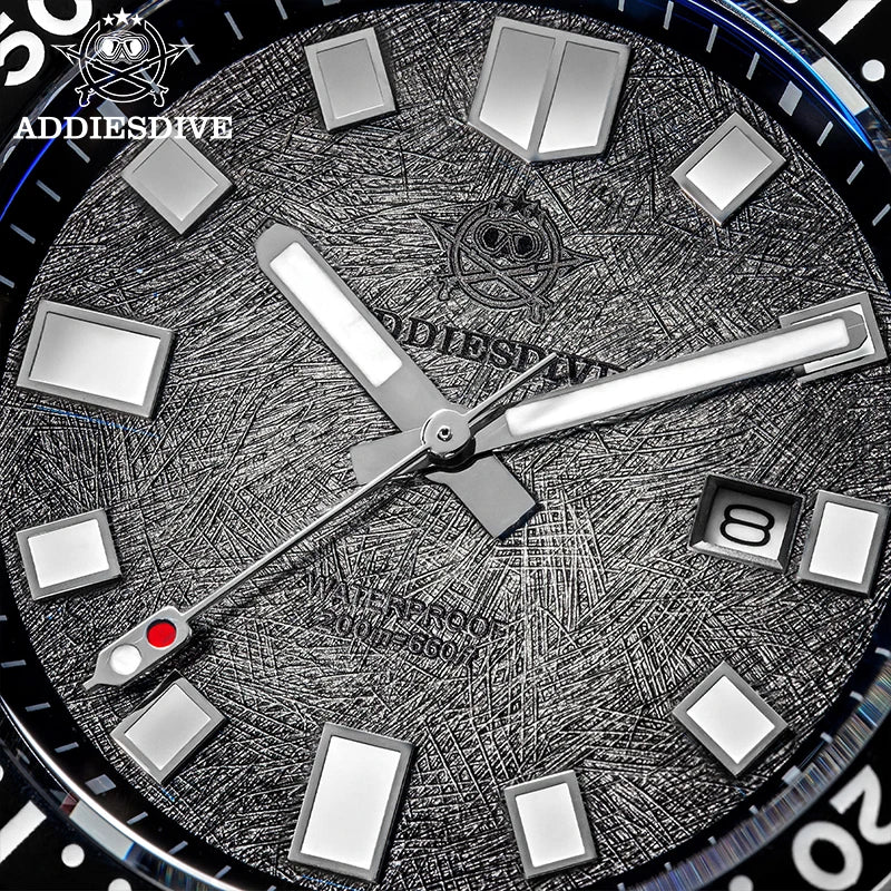 ADDIESDIVE NEW Men's Watch Sapphire Glass AR Coated Quartz Watches AD2511 Reloj Hombre 20Bar Waterproof Luminous Diving Watches
