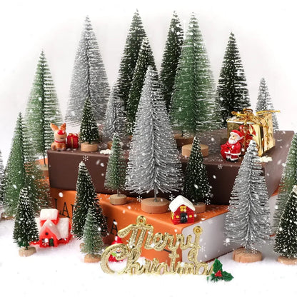 Mini Christmas Tabletop Cedar Pine Decorations