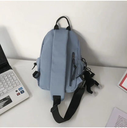 Unisex Korean Style Crossbody Bag Lightweight Portable Shoulder Bag Ideal for Casual Daily Fashion Shopping & Outdoor Leisure