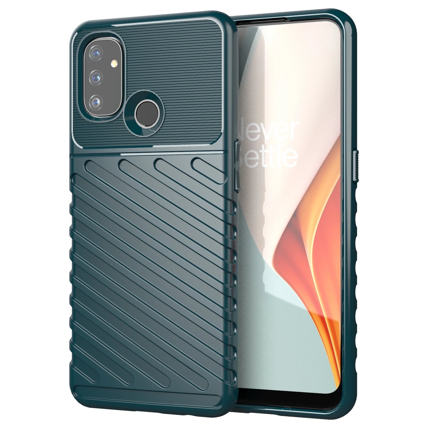 Luxury Shockproof Silicone Phone Case for OnePlus Nord N10 5G/N100 - Soft TPU Protective Cover