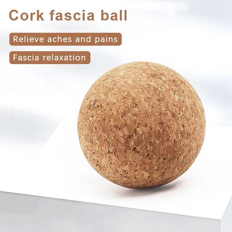 Cork Massage Ball Back Massage Foot Massager Yoga Ball Tension Release Therapy Myofascial Ball Relax Muscles Trigger Point - Urbizia