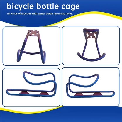 Bike Cycling Accessory 2 PCS Ultra Light Sand Blasted Aluminum Tube Water Bottle Cage With Aluminum Mount Bolts