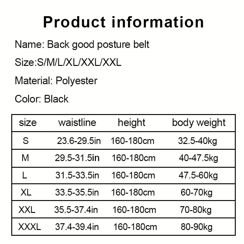 Back Support Posture Improver for Men And Women Lumbar Support Enhancer Improves Posture Comfortable Back Straightener