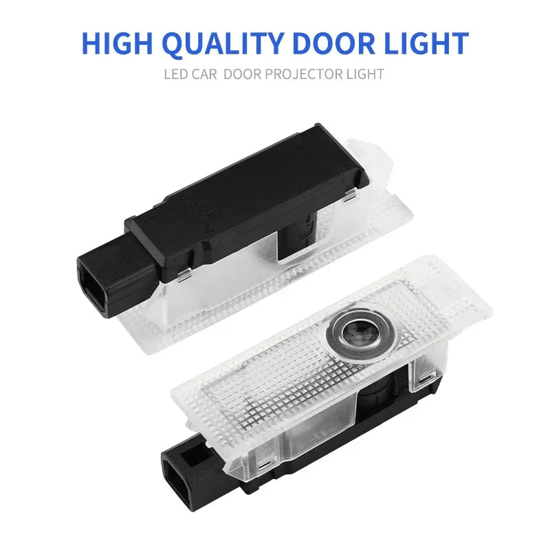 2Pcs Fashion LED Car Door Welcome Light Logo Projector for Alfa Romeo Spider Giulia Giulietta 147 156 159 Mito Stelvio GT Spider