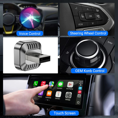XUDA Carplay Android Auto Wireless Adapter Smart AI Box Car OEM Wired Android Auto To Wireless USB Dongle for Toyota Volvo