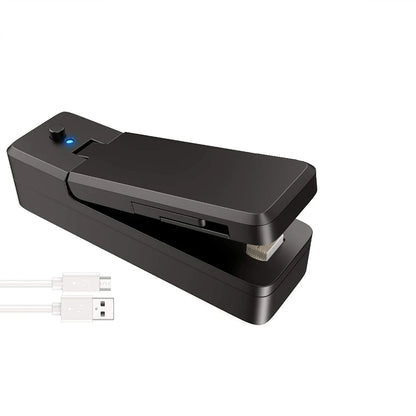 Mini Bag Sealer 2 in 1 Rechargeable Portable Bag Vacuum Heat Sealer&Cutter for Plastic Snack PVC Bags Outdoor Picnic Campaign