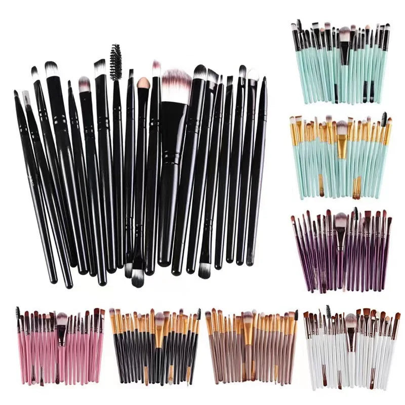 20-Piece Eye Makeup Brush Set – Complete Eyeshadow