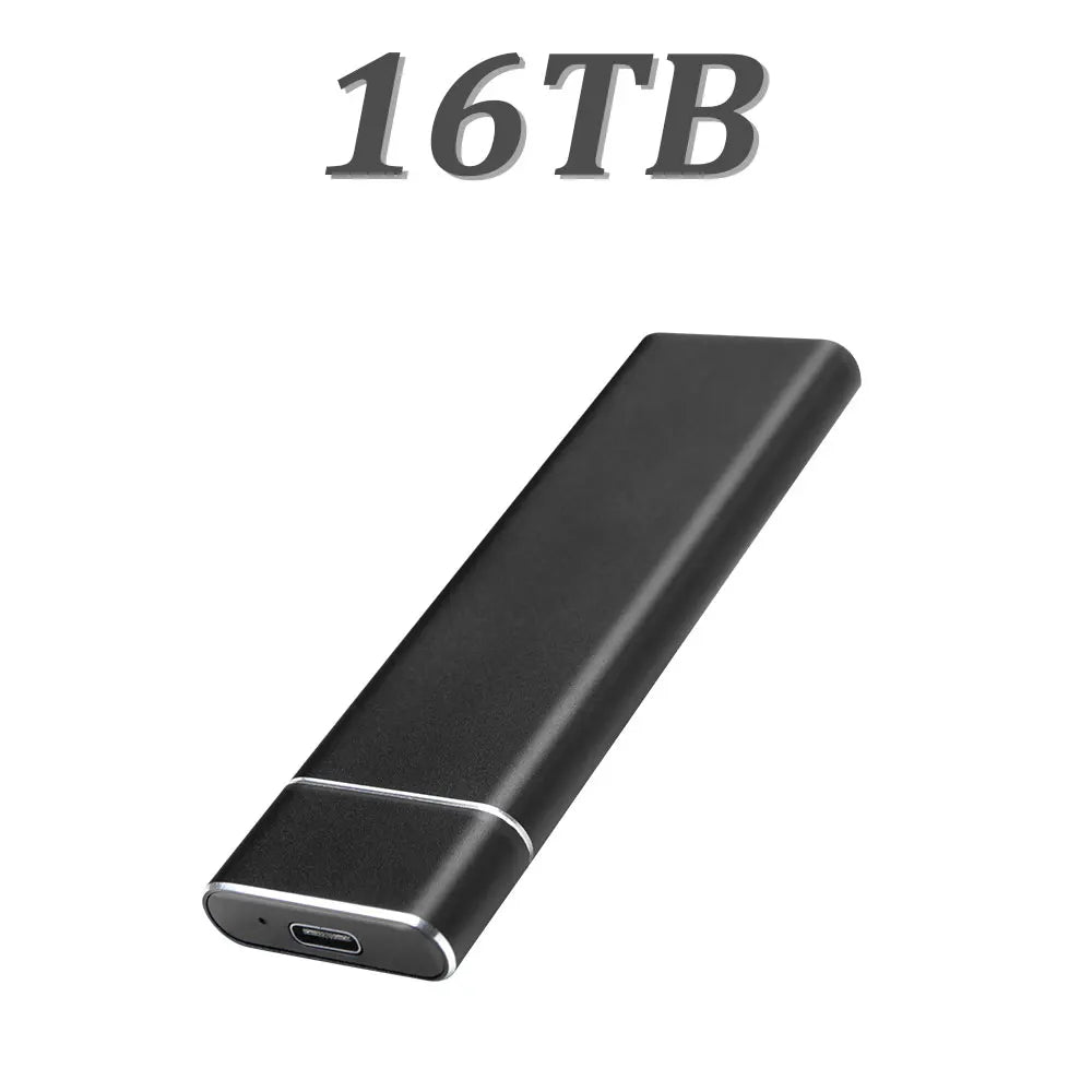 8TB external storage disk USB 3.1 portable solid state drive 128TB large capacity SSD, truly sufficient for laptops/MAC/PC