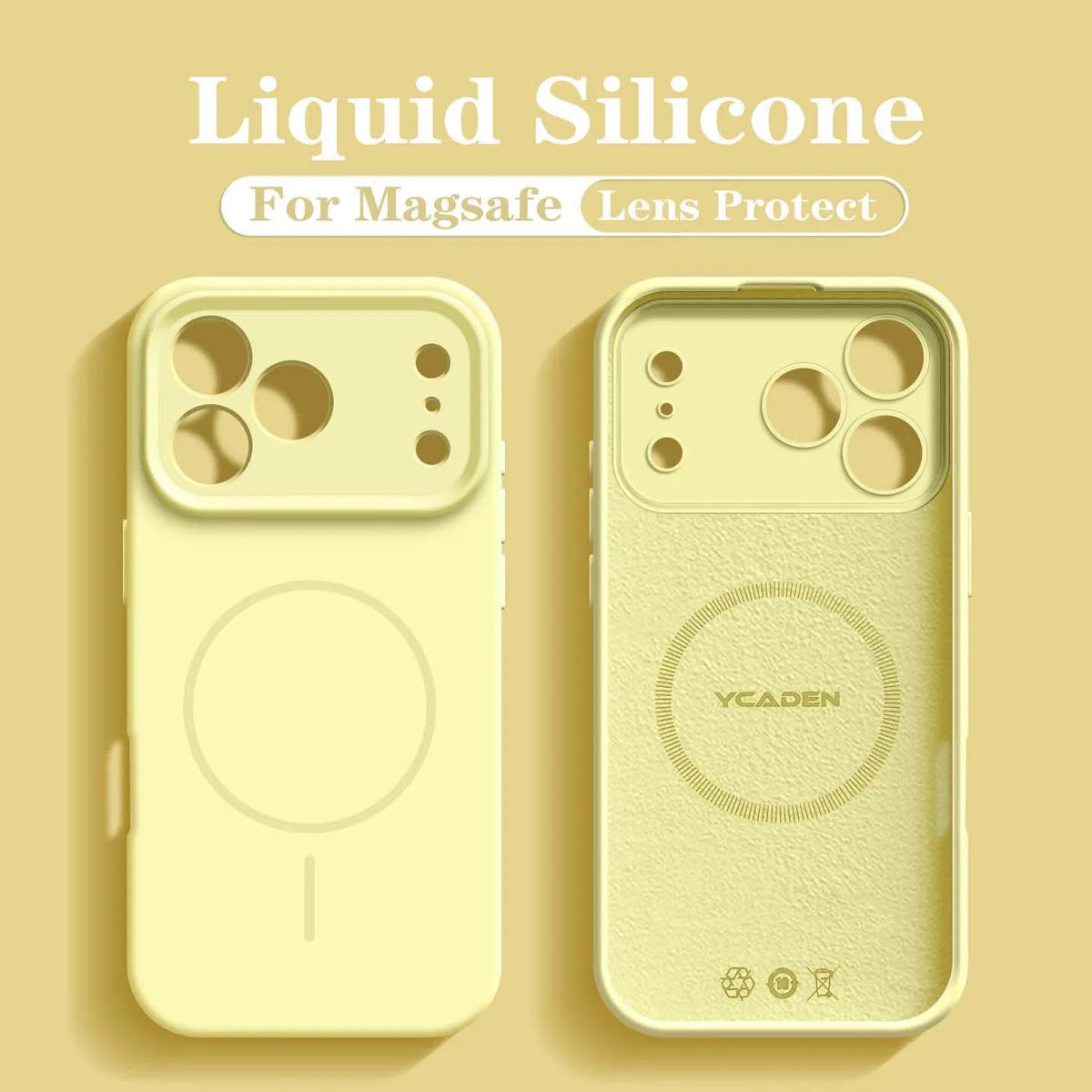 For 18 Magsafe Magnetic Wireless Charging Solid Color Soft Silicone Phone Case For iPhone 18 17 Pro Max 16 15 14 13 Bumper Cover