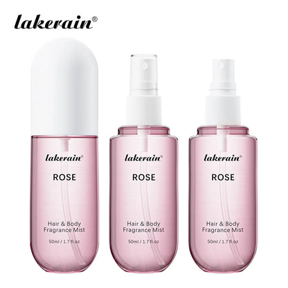 1/2 Pcs Vanilla Rose Fragrance Spray Hair & Body Fragrance Mist Fresh Long Lasting Fragrance Perfume Travel Size Freshener Spray