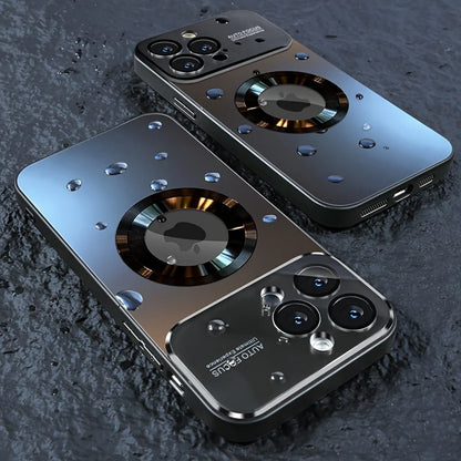 New Luxury Glass Camera for Magesafe Magnetic Wireless Charge Case for IPhone 17 13 12 11 Pro Max 16 15 14 Plus Shockproof Cover