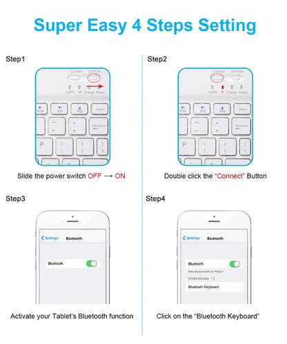 Bluetooth Keyboard Mouse For iPad Mac Android Phone Tablet Slim Office Mini Wireless Keyboard For Android IOS Windows Laptop