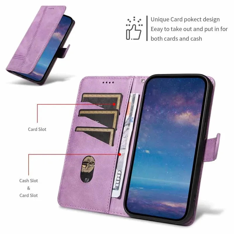 Flip Leather Phone Case For Redmi Note 14 Pro Plus Note14 14C 14S 4G Wallet Card Slot Stand for Xiaomi 14T Pro Mi 14T 5G Cover