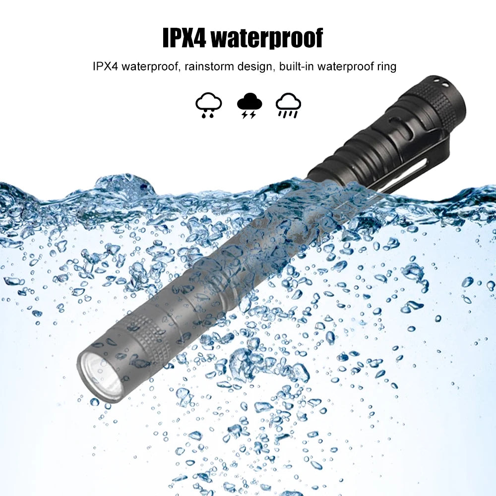 Mini Portable LED Pen Light Pocket Ultra Bright High Lumens Handheld Flashlight Linterna Torch For Camping Outdoor Emergency