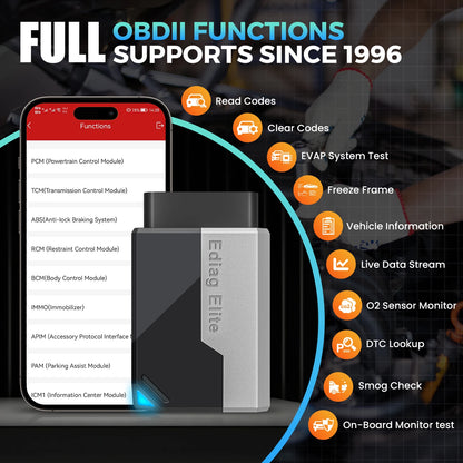 Lifetime Free Update KINGBOLEN Ediag Elite OBD2 Scanner all system auto car scanner 15 Reset Active Test CANFD FCA Autoauth