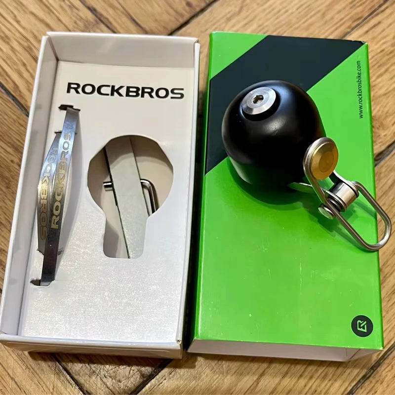 ROCKBROS Local Shipping Bicycle Bell Classical Stainless Cycling Horn Handlebar Bell Horn Crisp Sound Horn Bike Accessories