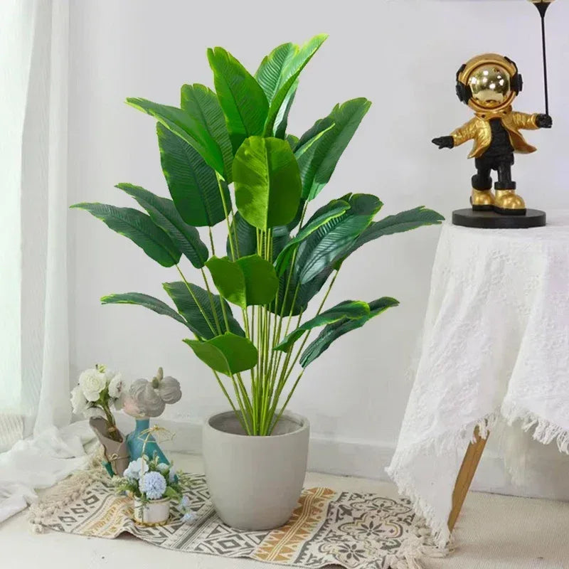 Artificial Tropical Palm & Monstera Leaves Decor - Urbizia