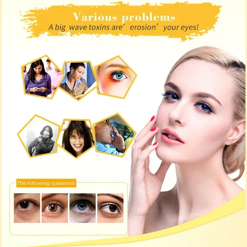 20Pcs=10Pairs Gold Collagen Crystal Eye Mask skincare Eye Patches Firming Moisturizing Nourishing Eye Skin Care Products - Urbizia