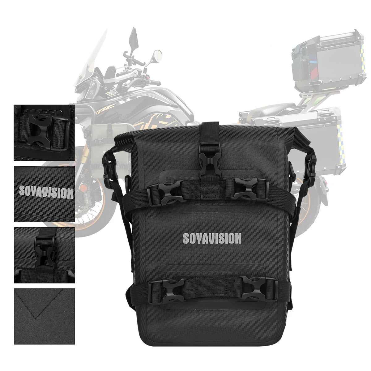 1/2PC Motorcycle Bumper Bag For BMW R1200GS R1250GS ADV For HONDA NC750X CB500X Waterproof Crash Bars Bag Bumper Repair Tool Bag