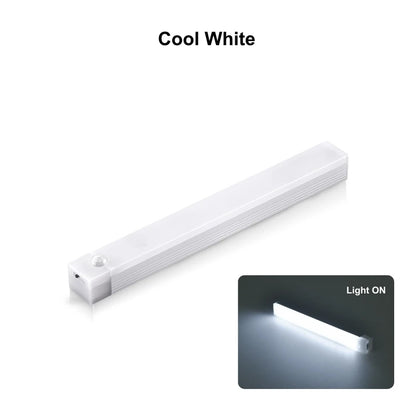 Rechargeable Motion Sensor LED Bar Light Induction Night Light Portable Cordless Magnetic Cabinet Lamp for Kitchen Bedside