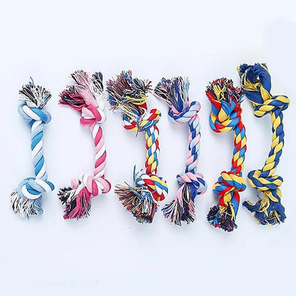 Double Knot Cotton Rope Chew Toy for Dogs and Cats