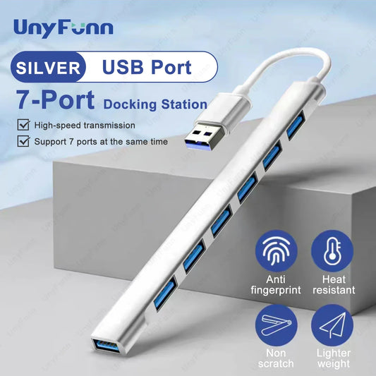 7-in-1 USB-C Hub with USB 3.0 Multi-Port Adapter