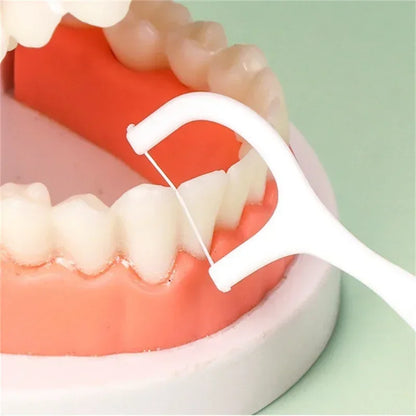 1/2/5/10 Box Portable Disposable Dental Floss Plastic Toothpick High-tension Dental Floss Stick Dental Floss Box ﻿Oral Care - Urbizia