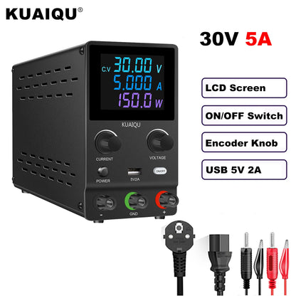 DC Lab Power Supply 30V 10A Adjustable Power Source For Phone Repair 24V 48V 72V Switching Power Supply Battery Fast Charging
