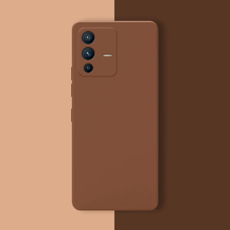 Soft Square Liquid Silicone Case for VIVO V23 Pro V23E V23Pro 5G Luxury Original Camera Protection Couples Cover Ultrathin Funda
