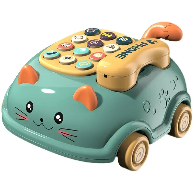 Baby Storyteller Electric Toy – Educational Phone Car with Light & Music - Urbizia