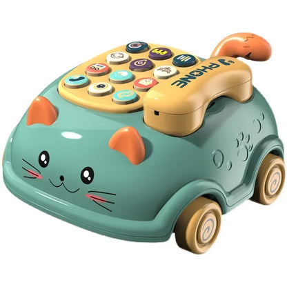 Baby Storyteller Electric Toy – Educational Phone Car with Light & Music - Urbizia