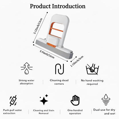 4pcs/set Handheld Mini Squeegee Sponge Cleaning Brush, Portable Multi Purpose Small Cleaner for Kitchen Counter, Sink, Window, Bathroom Tile, Stove Top