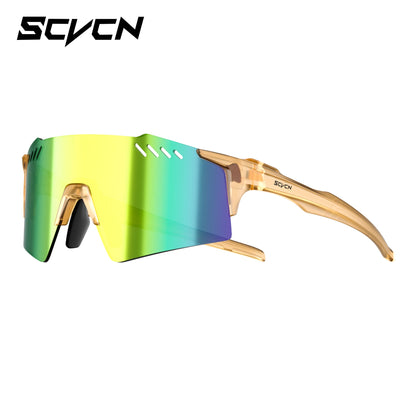 SCVCN Outdoor Photochromic Sunglasses Sports Bike Cycling Glasses Man MTB Climbing Glasses Eyewear Women Driving Bicycle Goggles