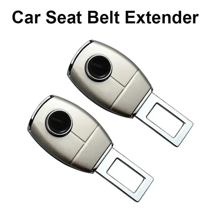 1/2/4 Pieces Car Seat Belt Clip Extender Alloy Seatbelt Lock Buckle Plug Auto Fastener Converter Clip Safety Belt Decoration - Urbizia