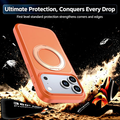 Three Anti-Contrast Case for IPhone18 Pro Mobile Phone with Magnetic Suction Rotating Bracket 17ProMax Protective Case
