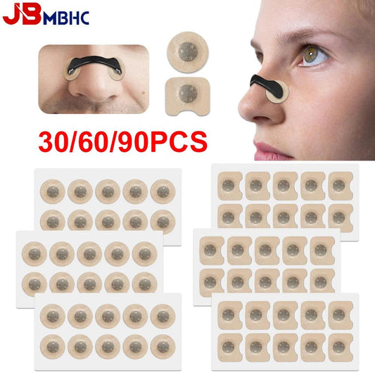 30/60/90PCS Nose Breathing Patches Magnetic Suction Iron Nasal Strips Increase Air Improve Sleep Quality Reduce Snoring Tools