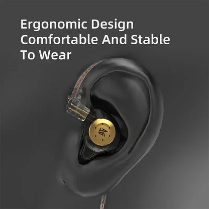 KZ EDX PRO Dynamic Earphones HIFI Bass Earbuds In Ear Monitor Sport Noise Cancelling Headset - Urbizia