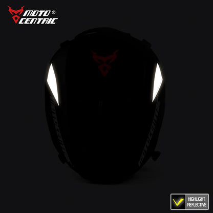 MOTOCENTRIC Motorcycle Back Seat Bags Waterproof Tail Bag Rear Seat Bag Multifunctional Motorbike Helmet Bag Moto Rider Backpack