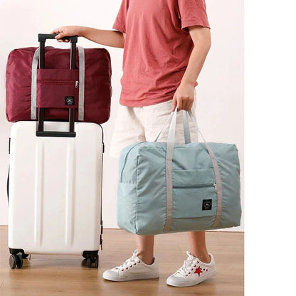 Foldable Travel Duffel Bag for Airlines Carry on Bag for Women and Girls Lightweight Large Capacity Sports Weekend Trip Overnigh