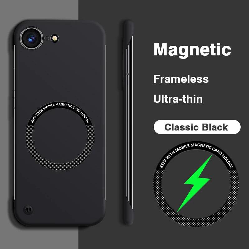 Magnetic Frameless Case for iPhone 16 Pro Max