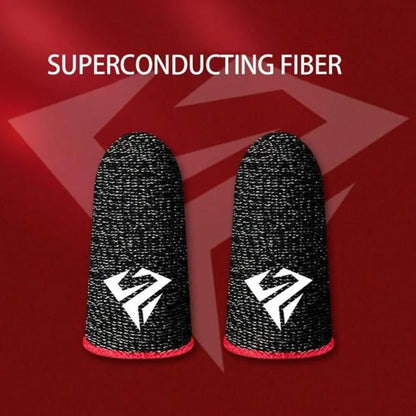 2pcs Fingertip Sleeve Esports Gloves For PUBG Gamer Sweatproof Anti-slip Touch Screen Hand Grip Finger Cot Gaming Finger Cover