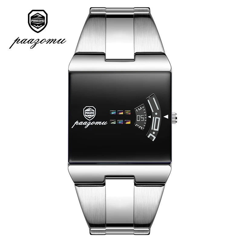 PAAZOMU Fashion Original Men Clock Waterproof Stainless Steel Elegant Man Wristwatch Quartz Casual Business Men's Watches Reloj