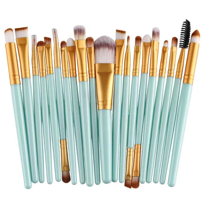 20-Piece Eye Makeup Brush Set – Complete Eyeshadow