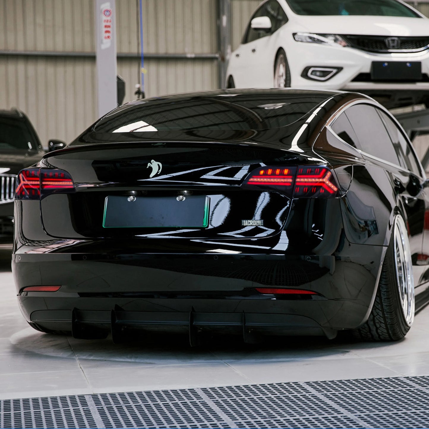 LED Tail Lights for Tesla Model 3 Model Y 2017-2022 Sequential Yellow Turn Signal Dynamic Animation Black Rear Lamps Assembly